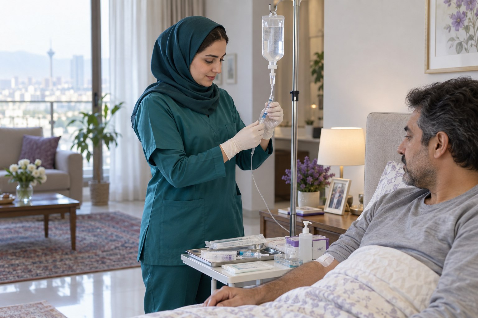 خدمت تزریقات در منزل در منزل